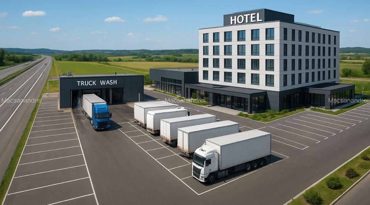 Teren direct la autostrada A1 Timisoara Arad. PUZ pentru parcare securizata pent - 2 Teren direct la autostrada A1 Timisoara Arad. PUZ pentru parcare securizata pent - 2