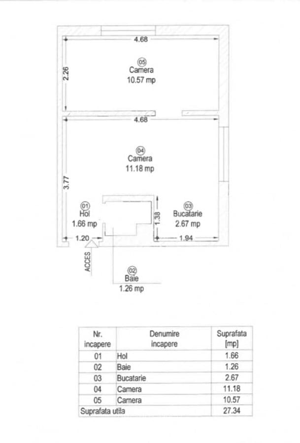 Apartament cu o camera de vanzare - ideal pentru investitie - fara comision - 1
