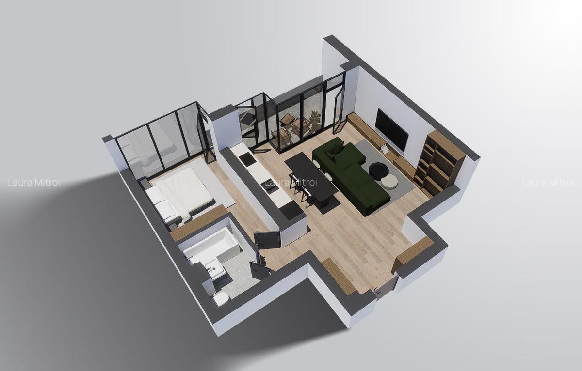 Apartament de 2 camere cu pozitie Ultracentrala - Alenia Botanic Park - 2