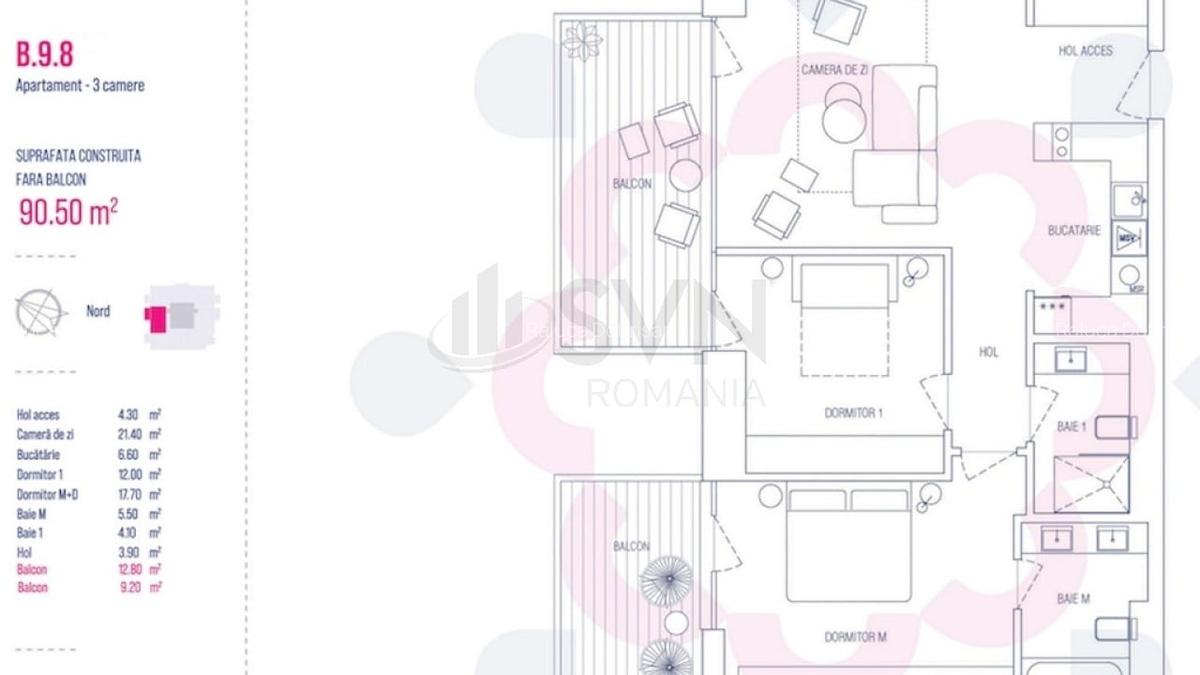 REA1016850 Apartament superb 3 camere One Verdi Park - 17