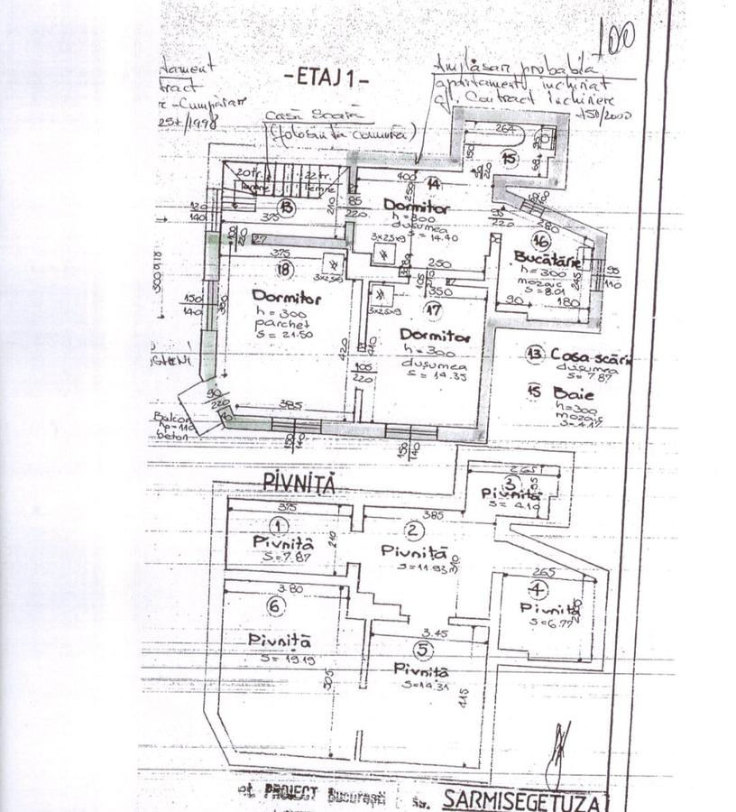 VILĂ MONUMENT ISTORIC DE VÂNZARE – Str. Sarmizegetusa, București (Centru Vechi) - 6 VILĂ MONUMENT ISTORIC DE VÂNZARE – Str. Sarmizegetusa, București (Centru Vechi) - 6