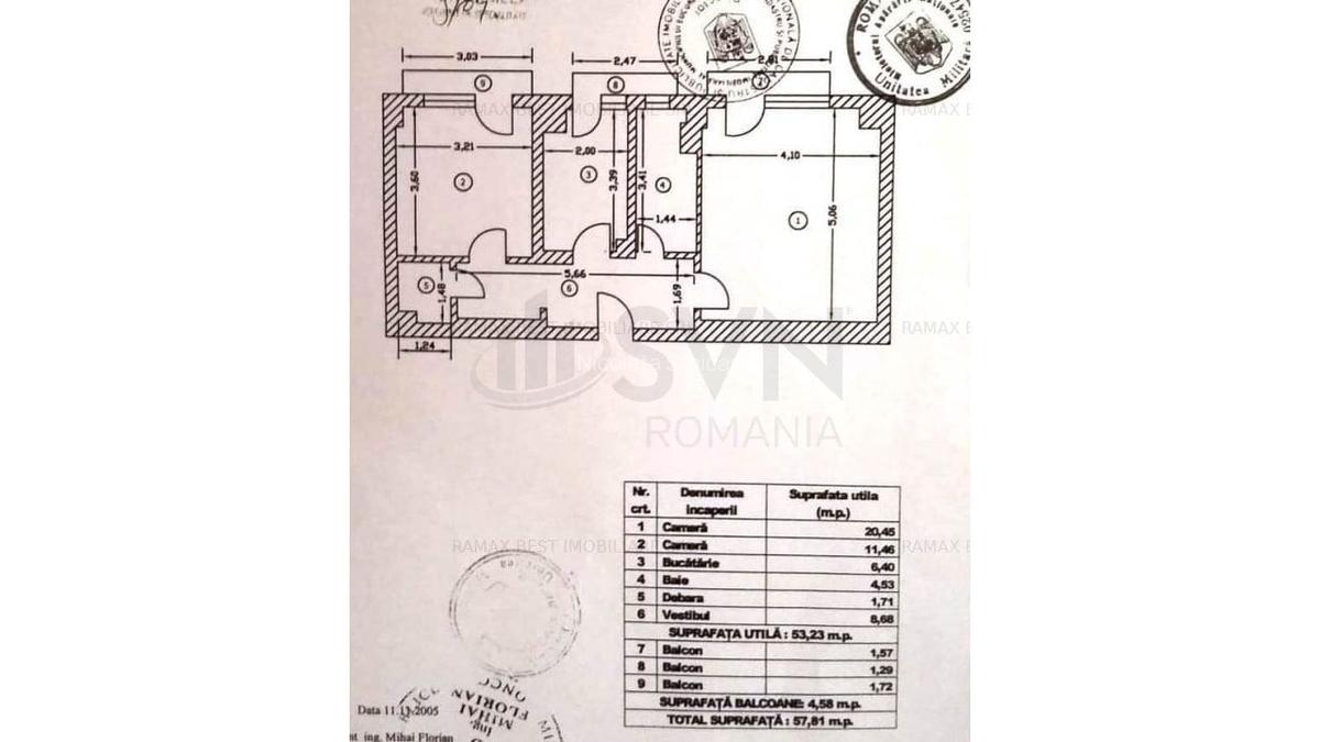 REA1023850 Apartament 2 camere cu 3 balcoane pe Bulevardul Decebal - 8