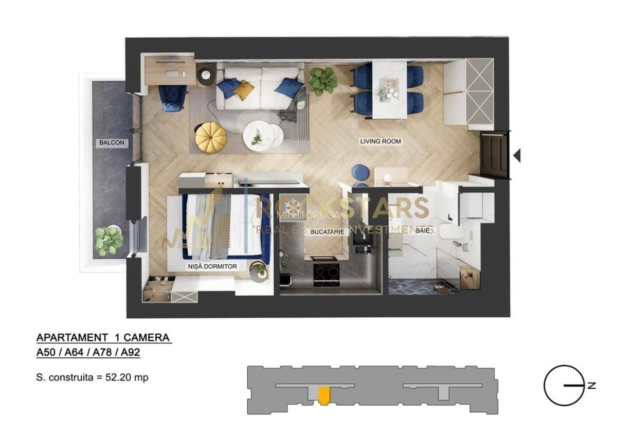 Studio | My Place | Pipera | 47mpsc | TVA 9% - 4