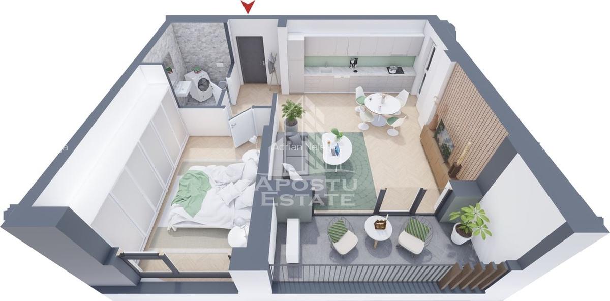 Apartament cu 1,2 si 3 camere, finalizare 2026, zona Torontalului - 4