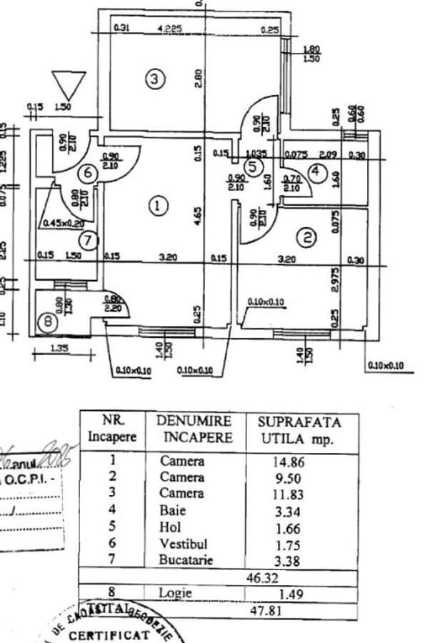 Apartament de 3 camere, Drumul Gazarului - 9