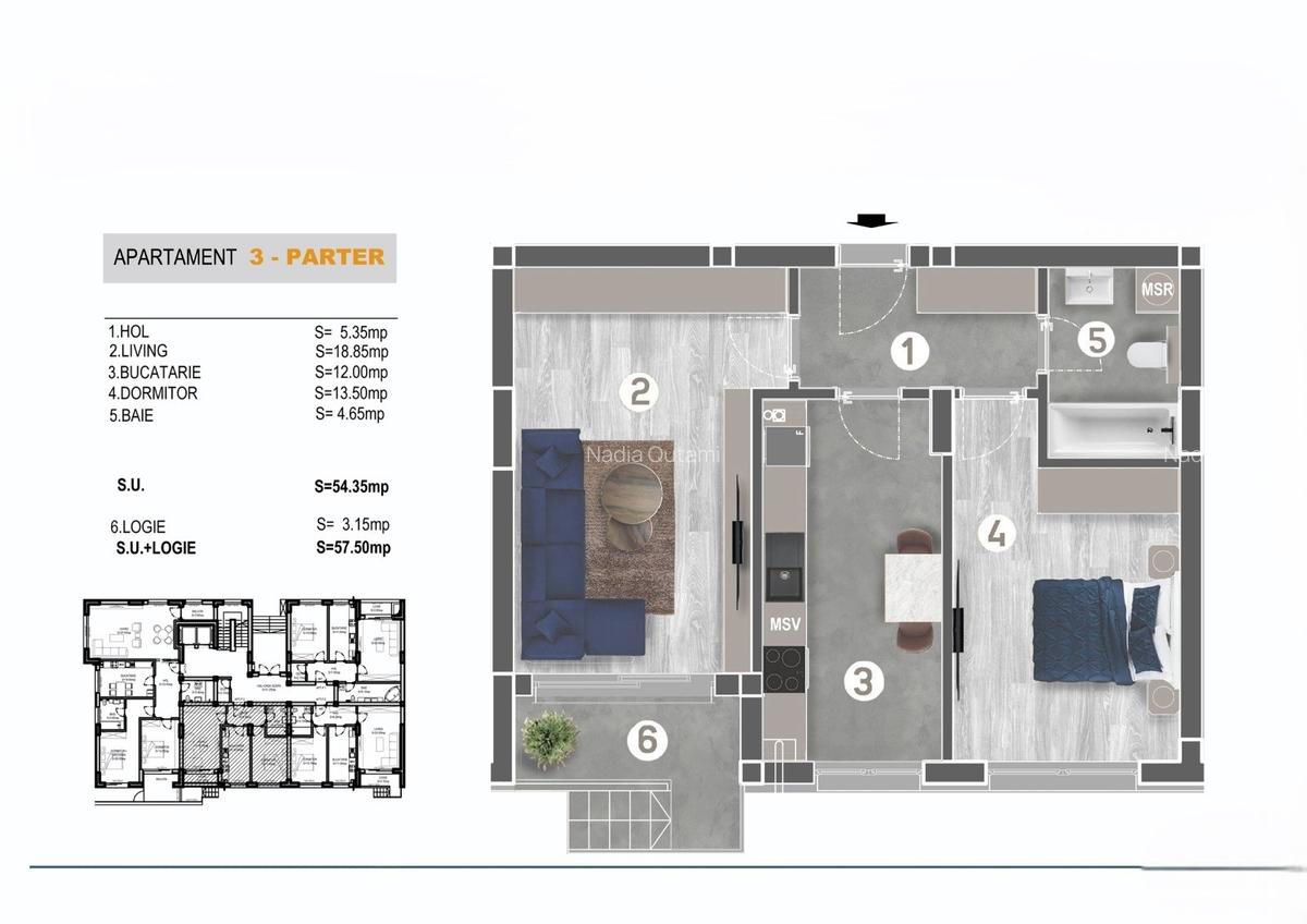 2 camere// acces metrou // bloc finalizat - 5