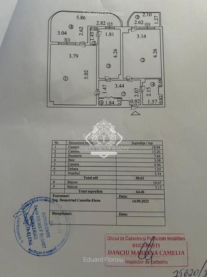 Apartament 2 camere decomandat finisat lux cu terasa in zona Mega Mall - 12