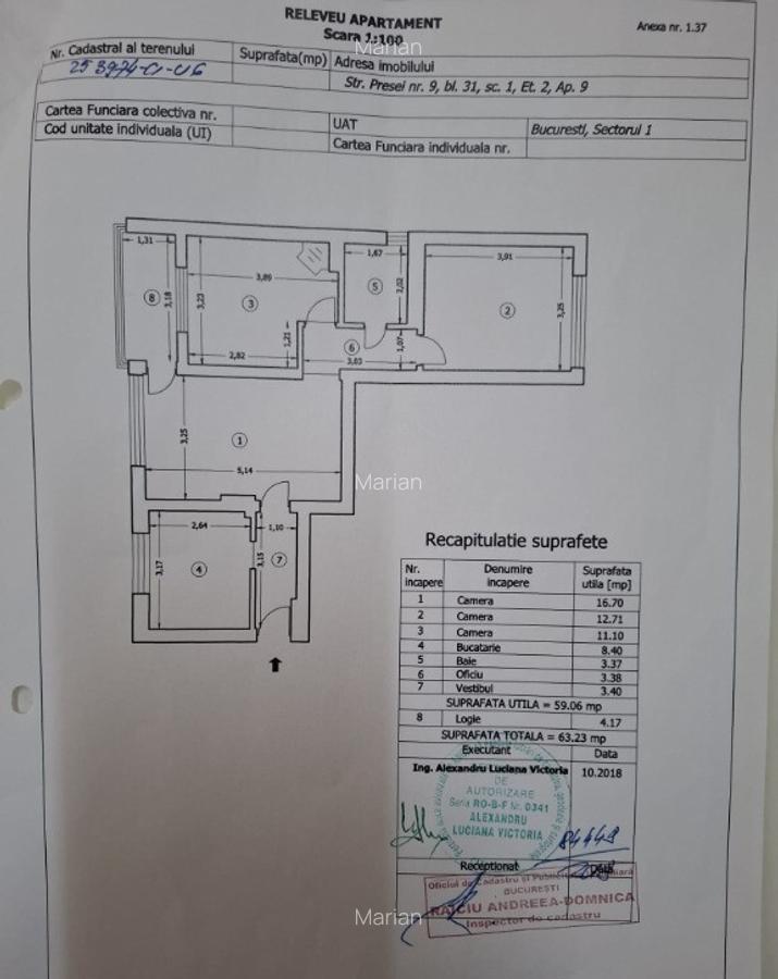 Proprietar,apartament 3 cam Vila(nr.31),Pajura,str.Presei,renovat,et.2 - 2