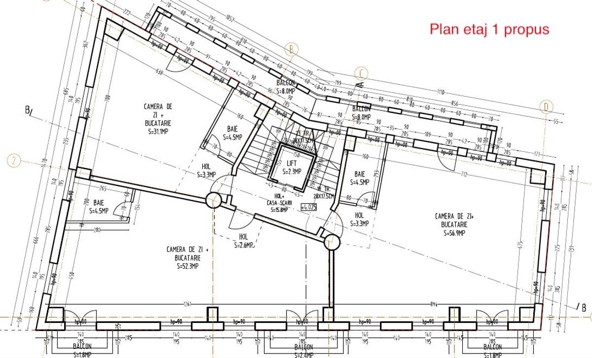 Piata Ovidiu - Zona Peninsulara Imobil D+P+1+Pod cladire renovabila 657 mp - 13