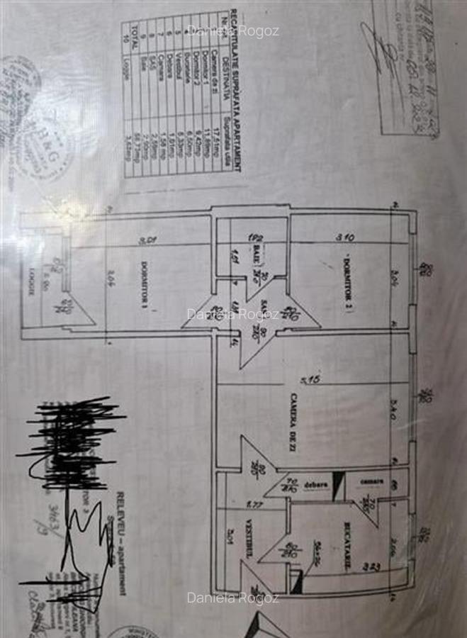 Apartament 3 camere Ozana  cu Centrala proprie - 1