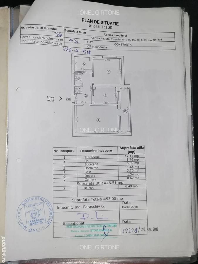 Apartament 2 camere , zona Cire?ica , Confort 0 - 3