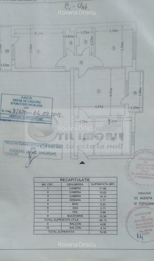 Ap decomandat 3 camere - Tătărași, 75 mp, locație excelentă 140000 EUR - 8