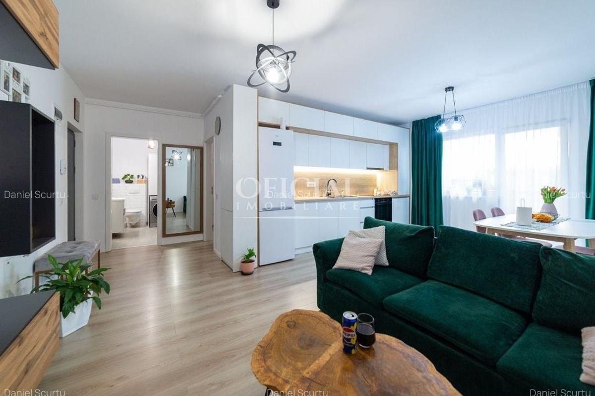 Apartament cu 2 camere semidecomandat, mobilat în Florești - 4