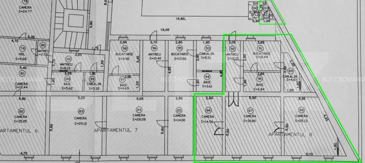 Apartament 3 camere, cladire istorica, potential fantastic, Piata Romanilor - 8