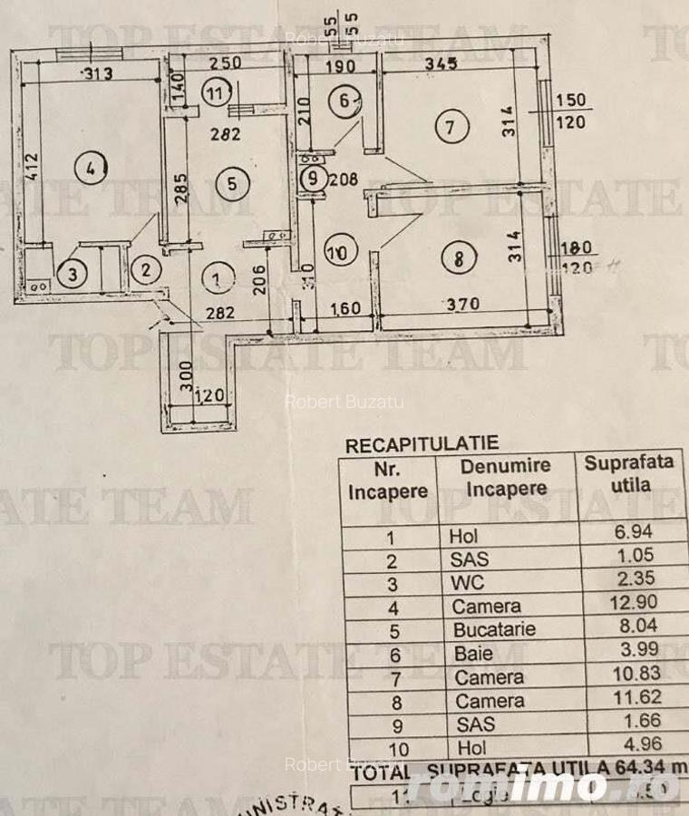 Apartament 3 camere 2 bai bloc 1984 zona metrou Nicolae Grigorescu - 17