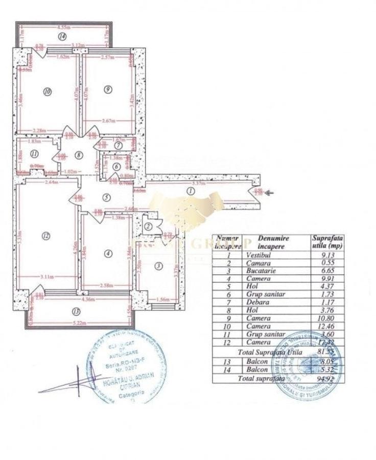 Titulescu-Victoriei -Apartament 4 Camere - - 17