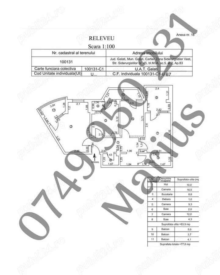 Apartament 3 camere - Sidrugistilor ( General ) - 7 Apartament 3 camere - Sidrugistilor ( General ) - 7