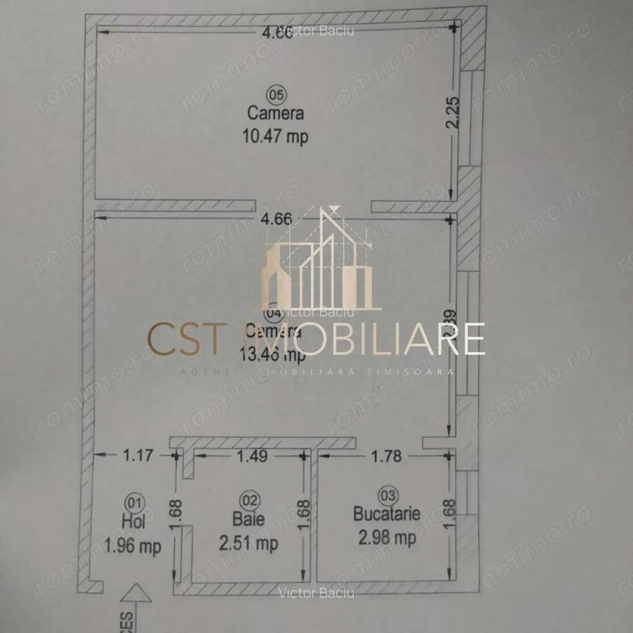 Apartament , 2 camere ,Piata Doina - 1