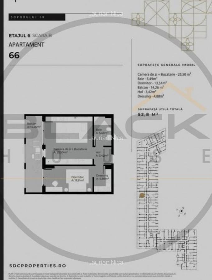 Apartament 2 camere, 53 mp, terasa 14 mp, parcare, Iulius Mall - 3