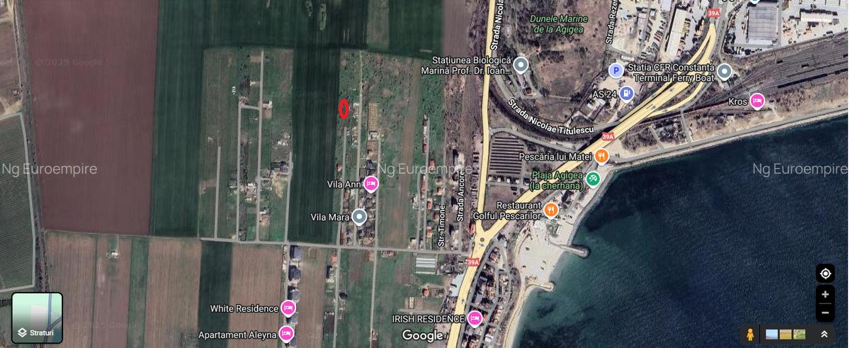 Teren intravilan Agigea zona  Roro-Pescarie - 1