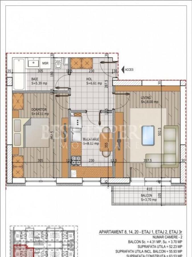 Apartament 2 camere decomandate - 5