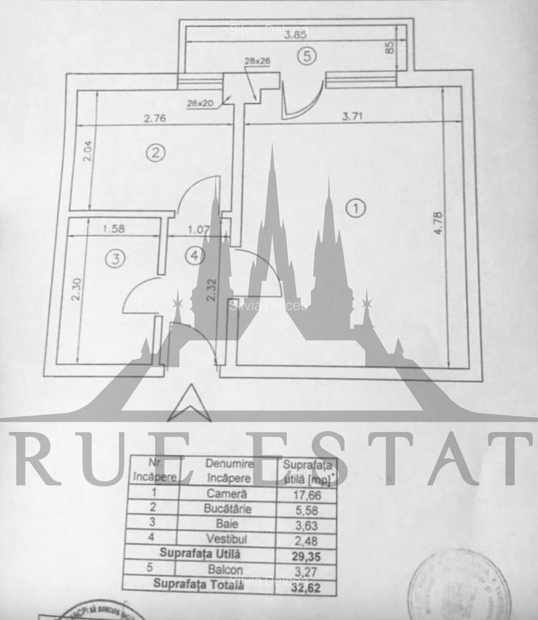 Garsoniera Banu Manta cu vedere pe spate - 19