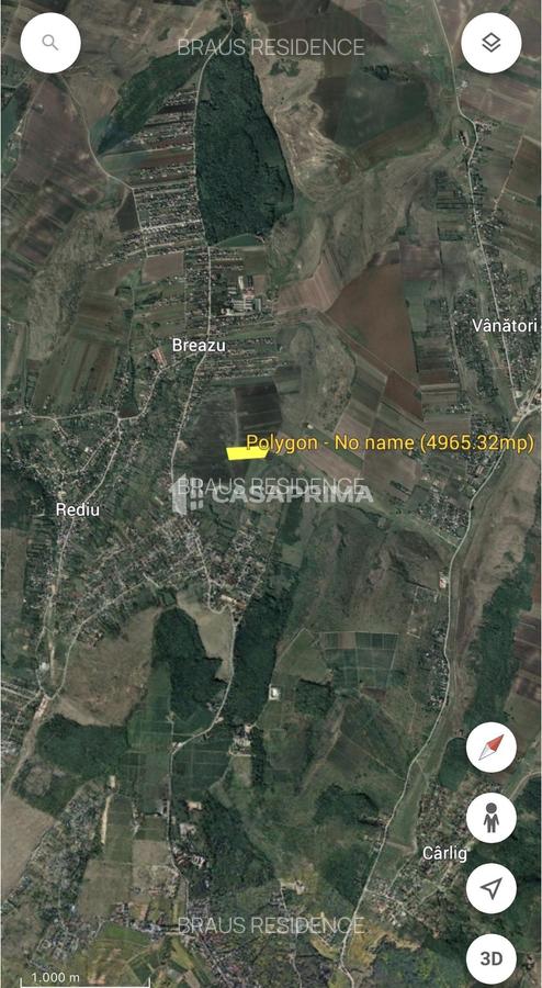 Teren de vanzare, Breazu, 9930 mp, ideal investitie 4,9 euro/mp - 3