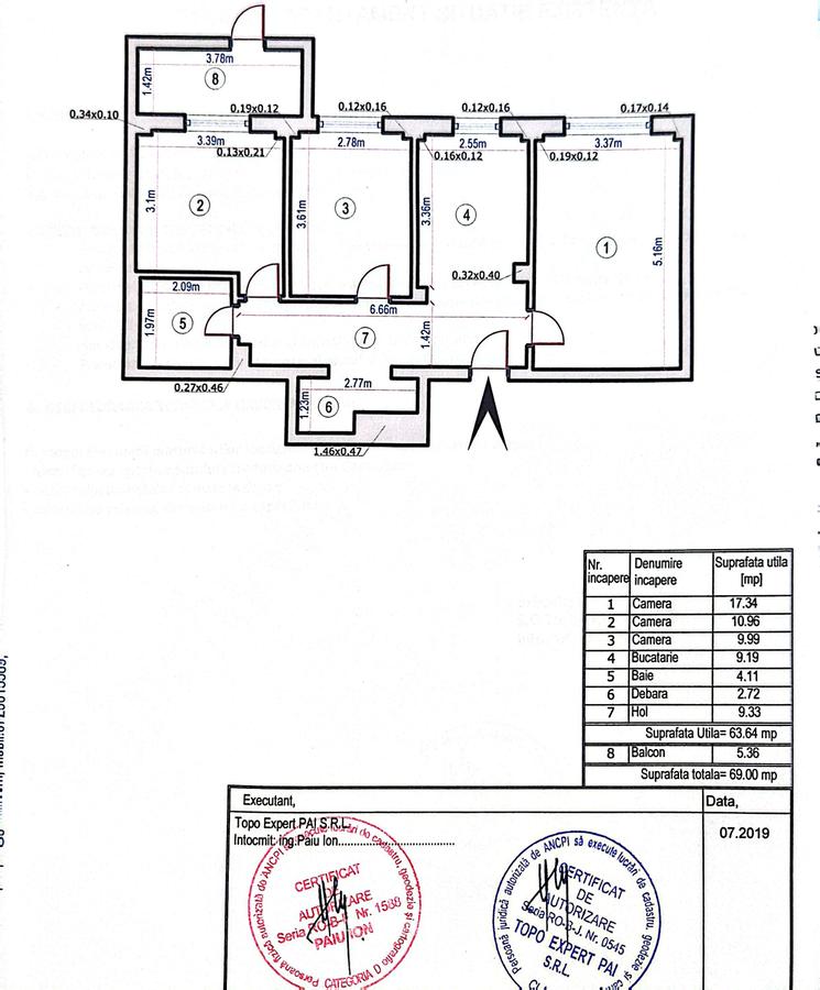 Apartament cu 3 camere decomandat, mobilat în Rahova - 11