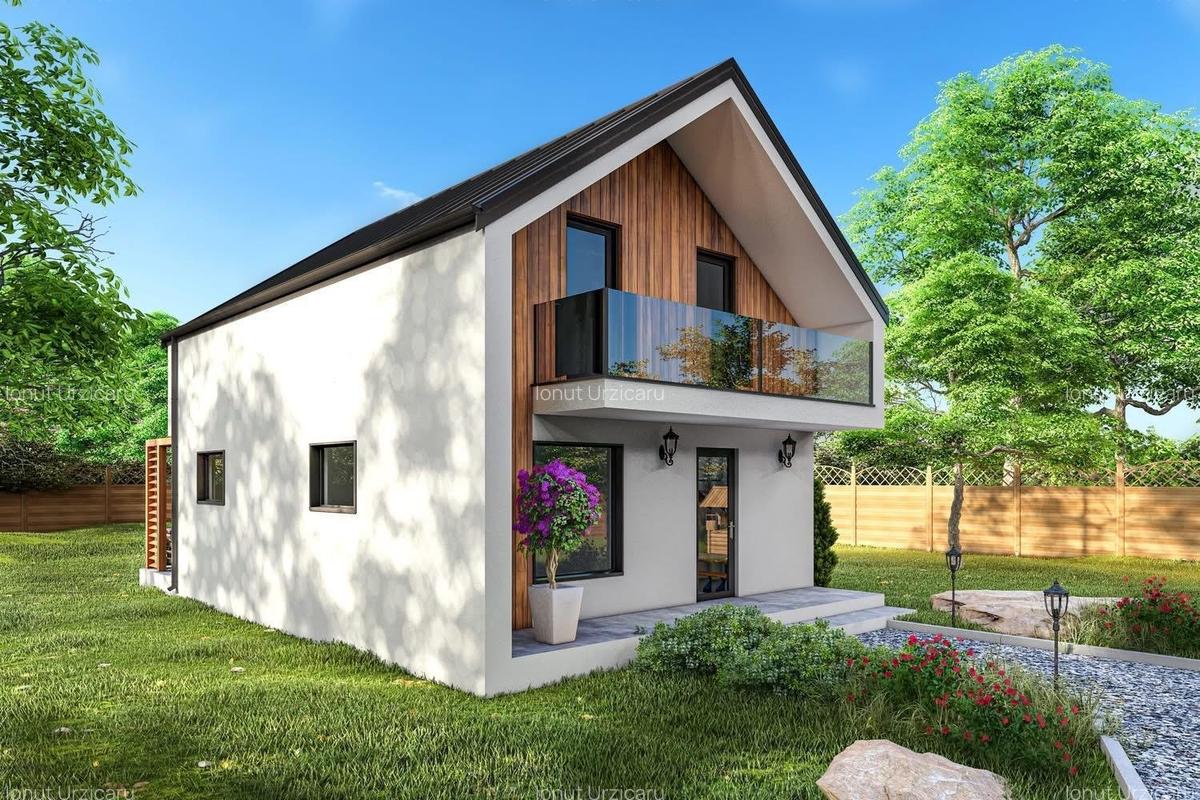 Casa individuala P+M - 4 camere - 2 bai - teren 324mp - 2