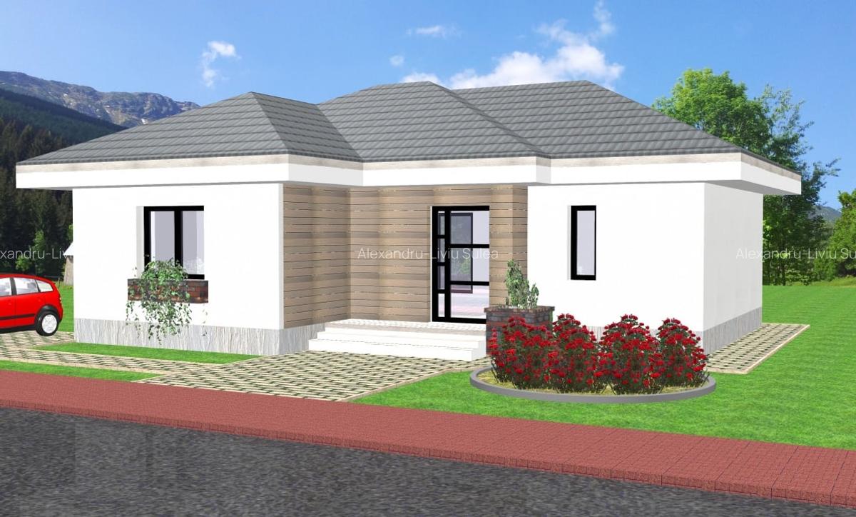 Casa individuala pe parter, teren 330mp, Harman - 2