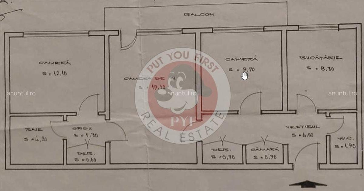 Jumbo Center | Apartament 3 camere | Semidecomandata | 69mp | B11124 - 6