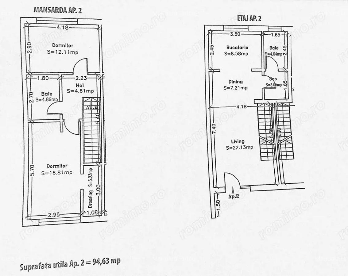 Apartament modern pe doua niveluri de vanzare zona Braytim-comision 0 - 17
