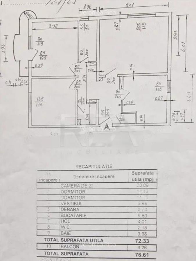 3 camere, decomandat, hol tip H- Calea 13 Septembrie, Sebastian - 1