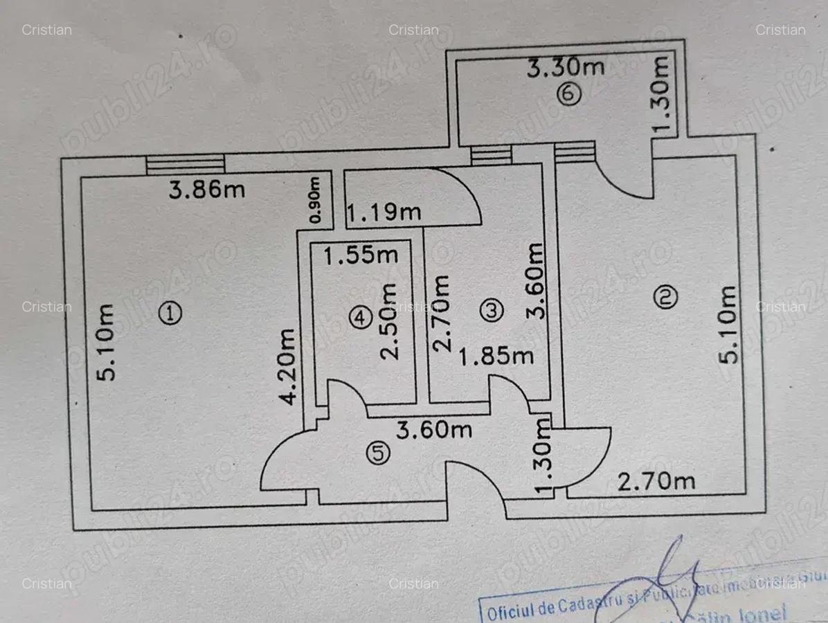 Apartament 2 camere decomandat, etaj 2, bloc din caramida + boxa la subsol - 1 Apartament 2 camere decomandat, etaj 2, bloc din caramida + boxa la subsol - 1