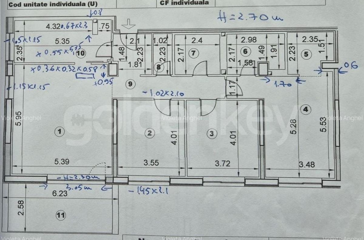 Apartament cu 4 camere decomandat, mobilat în Băneasa - 13