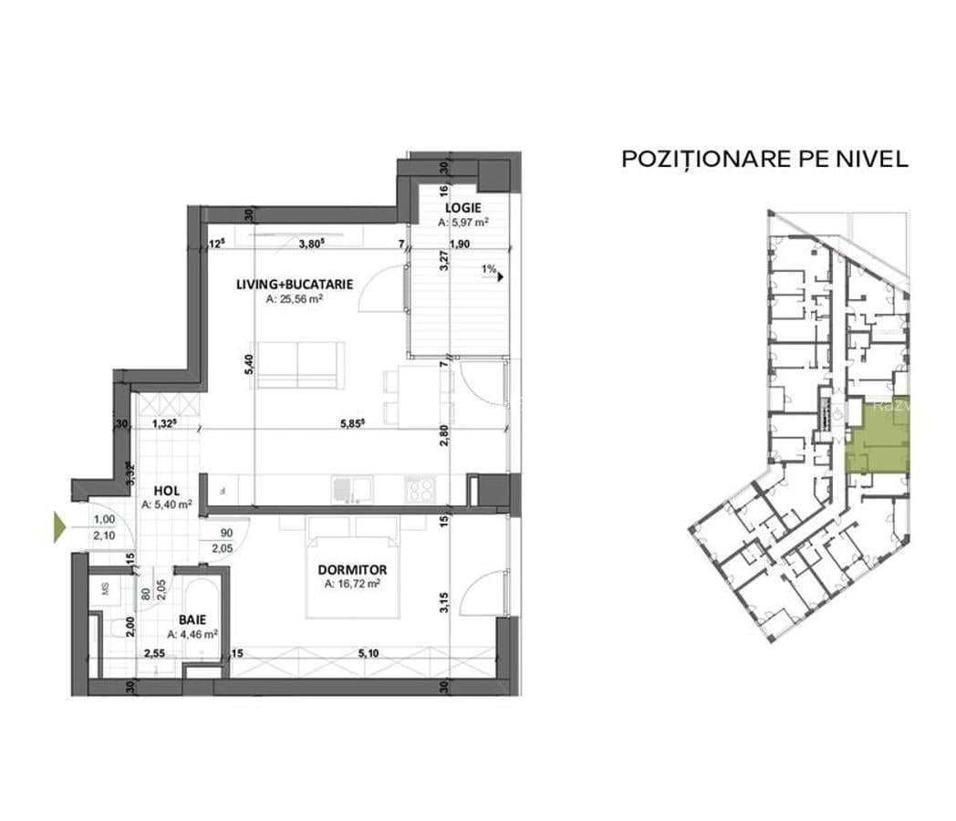 COMISION 0% | Central | Nord One Brediceanu | 1 si 2 camere - 8