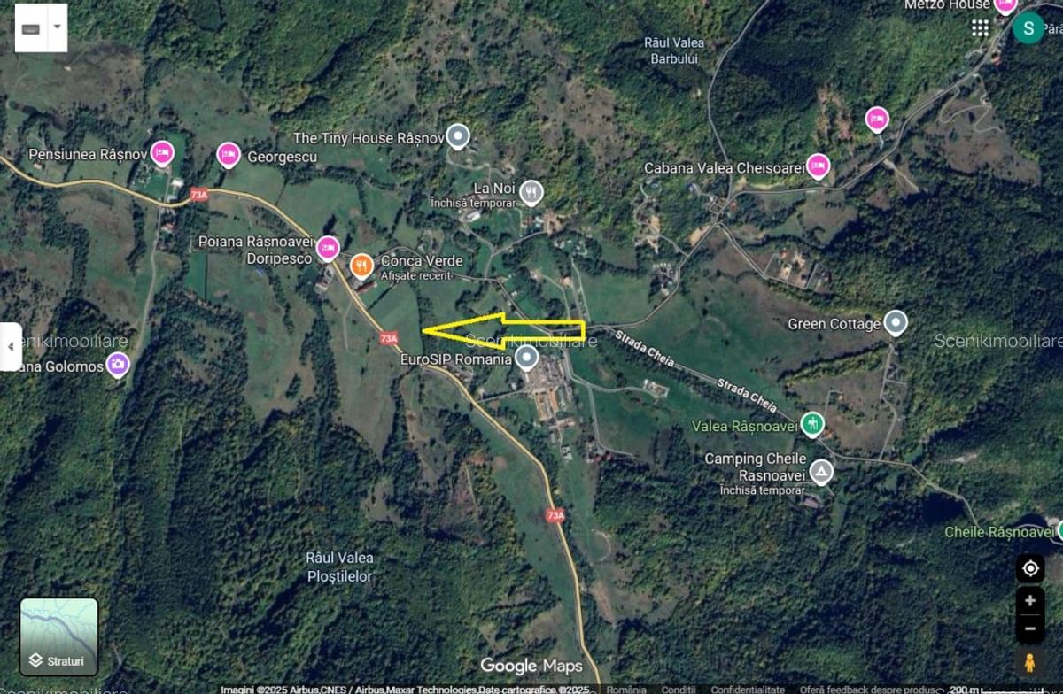 Cheile Rasnoavei DN73A, teren extravilan 3.000 mp, zona de vis, ideal investitie - 1