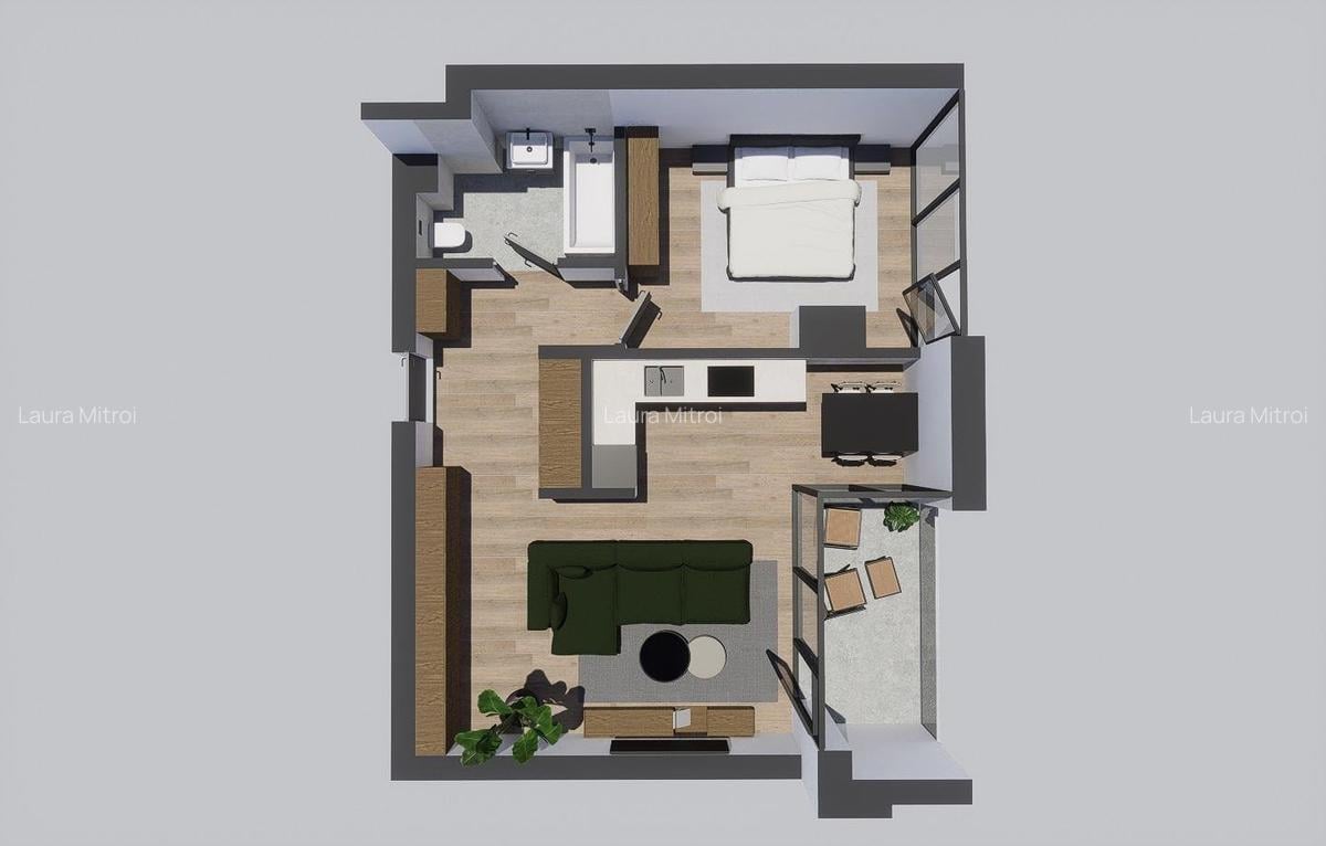 Alenia Botanic Park - Apartament cu 2 camere , la etajul 5 - 3