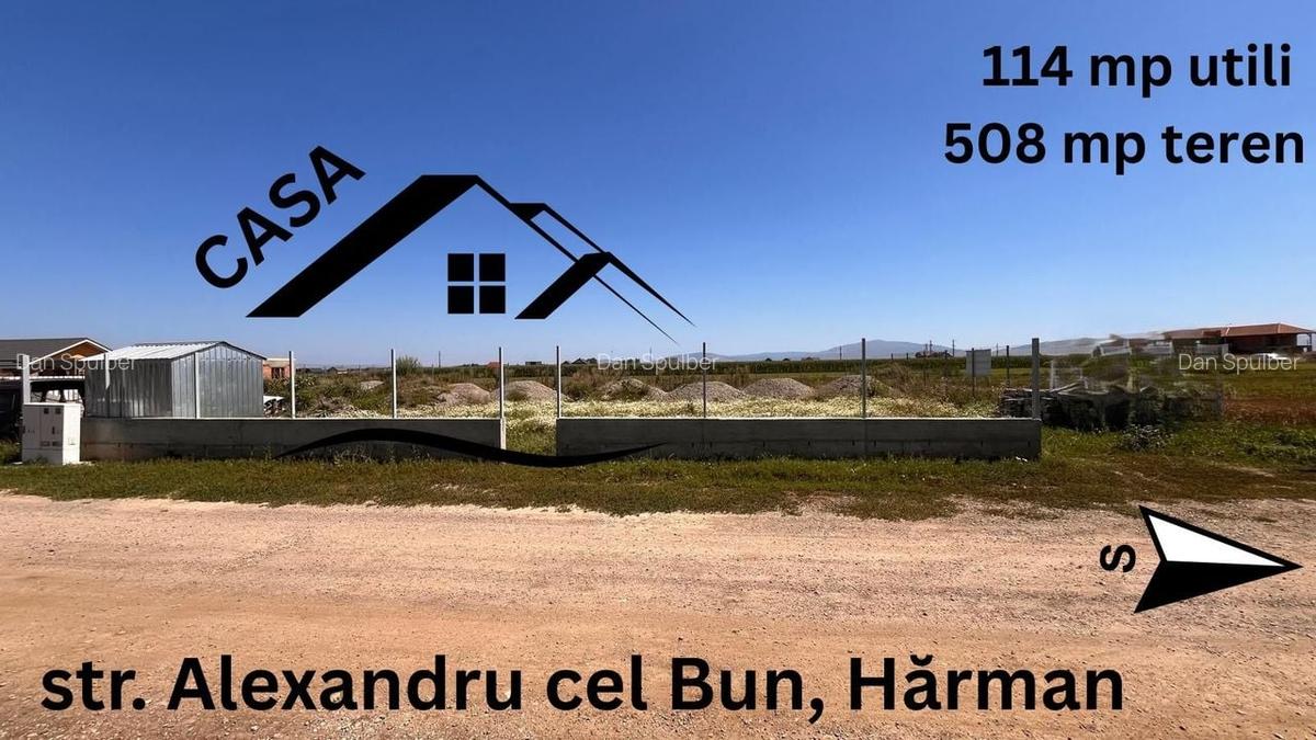 Casa deosebita, pe parter, Harman, 114 mp utili, COMISION 0% - 2