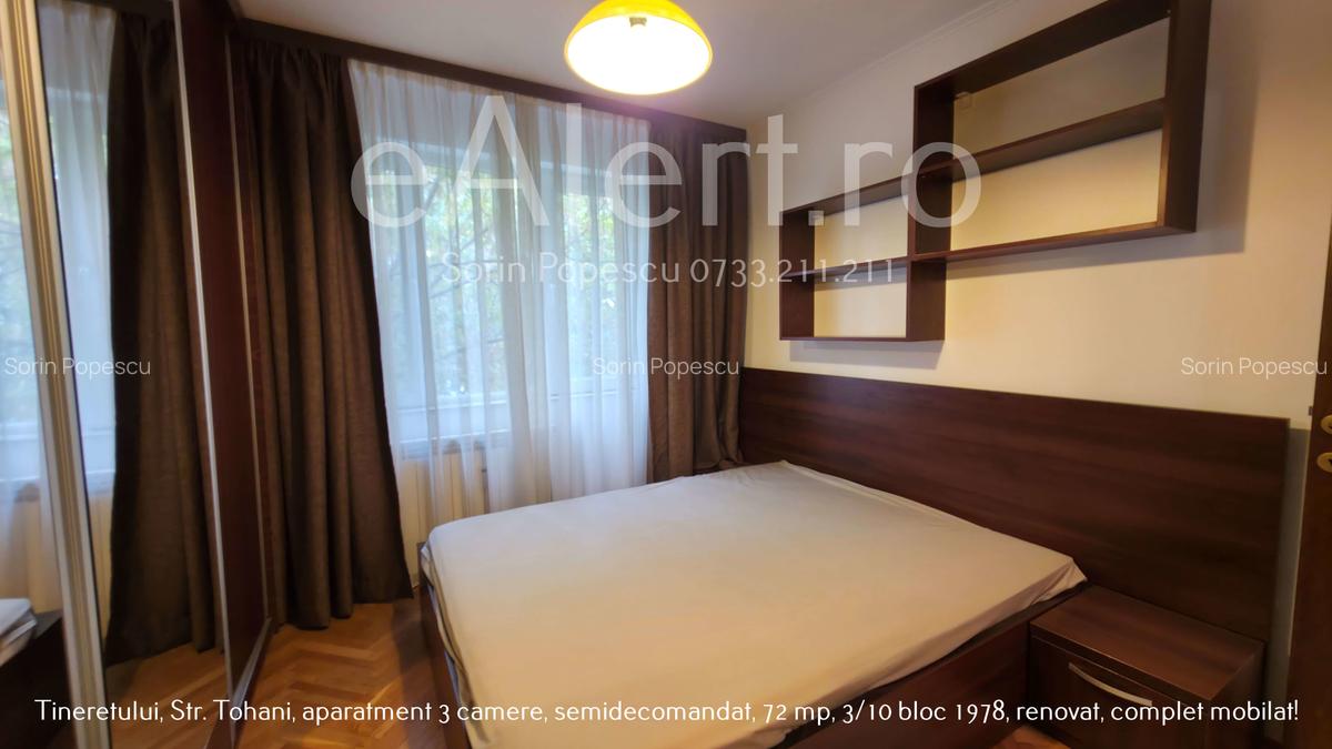 Apartament 3 camere decomandat, 72 mp, etaj 3/10 – Tineretului, strada Tohani. - 7