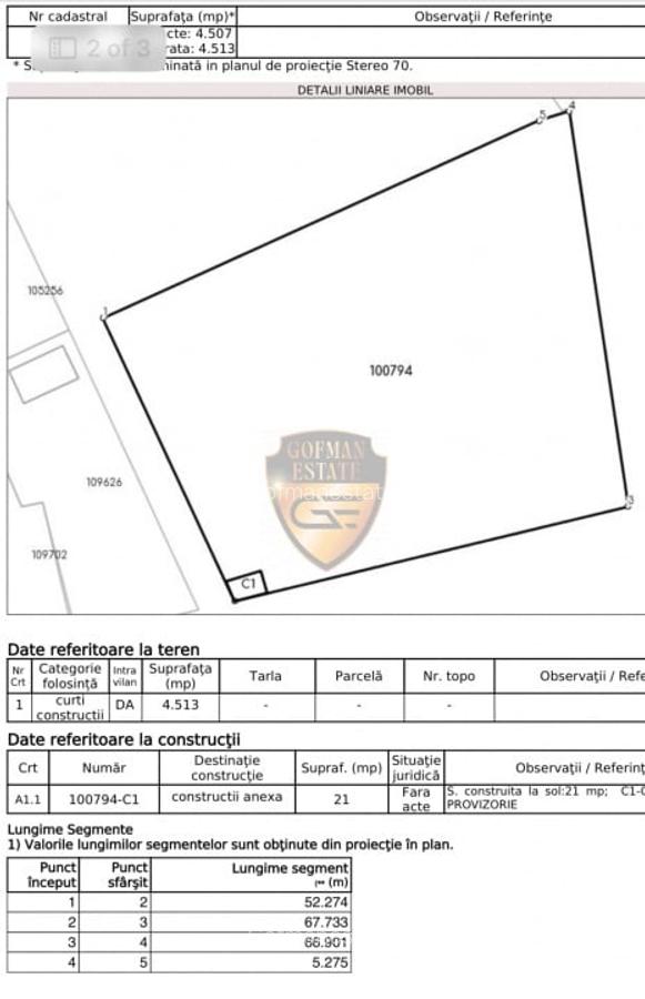 Teren pe colt intravilan pietruit imprejmuit varianta Ovidiu, Autostrada A2 - 1 Teren pe colt intravilan pietruit imprejmuit varianta Ovidiu, Autostrada A2 - 1