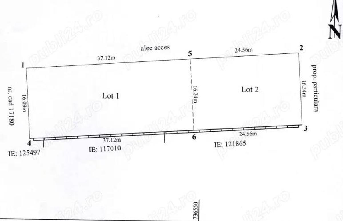 De vanzare teren intravilan construibil, 1200 mp, str. Arca?ilor, Gala?i deschidere 61 ml - 2