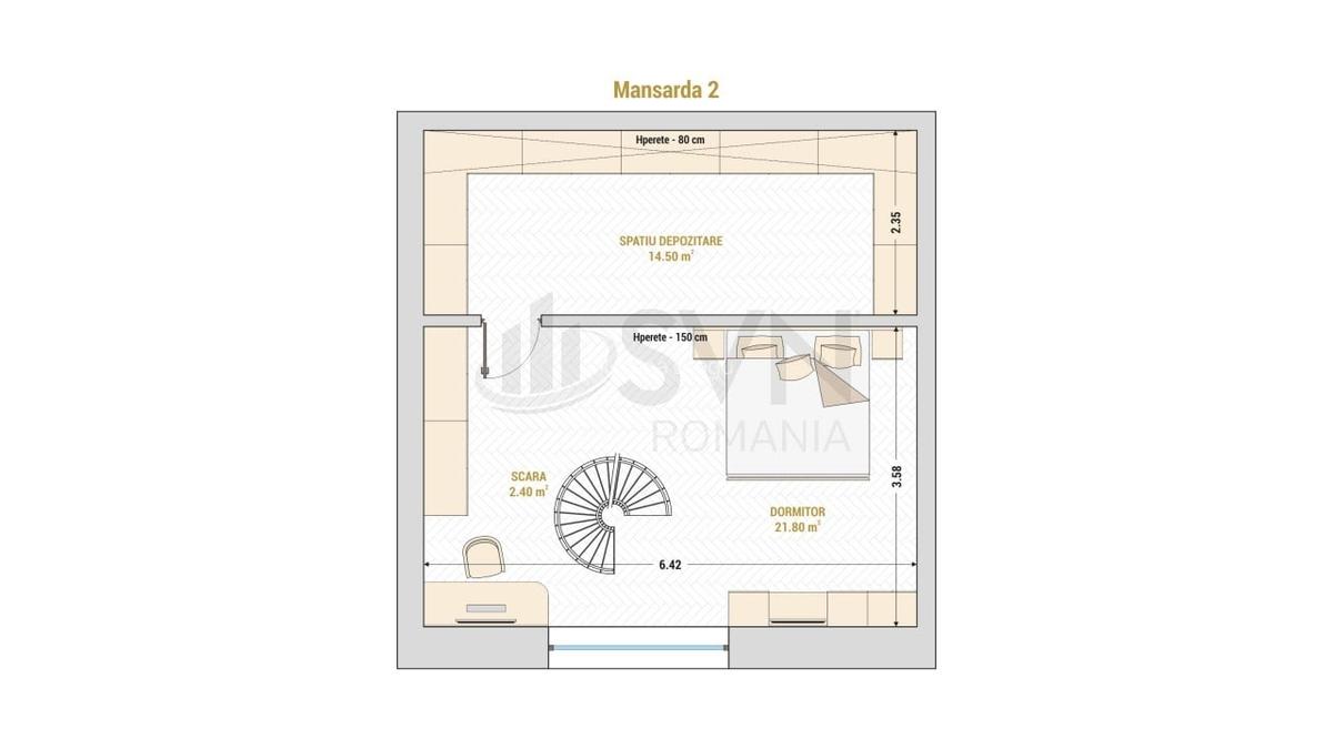 Apartament cu 2 camere semidecomandat în 13 Septembrie - 20