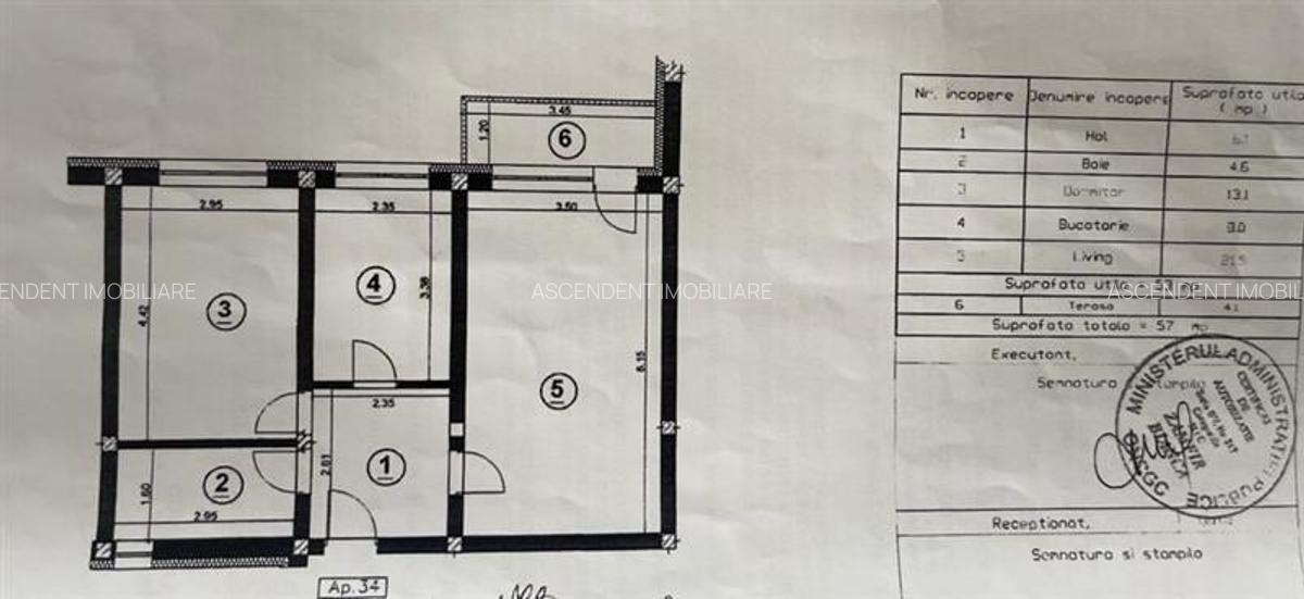 Apartament cu 2 camere decomandat în Sânpetru - 7
