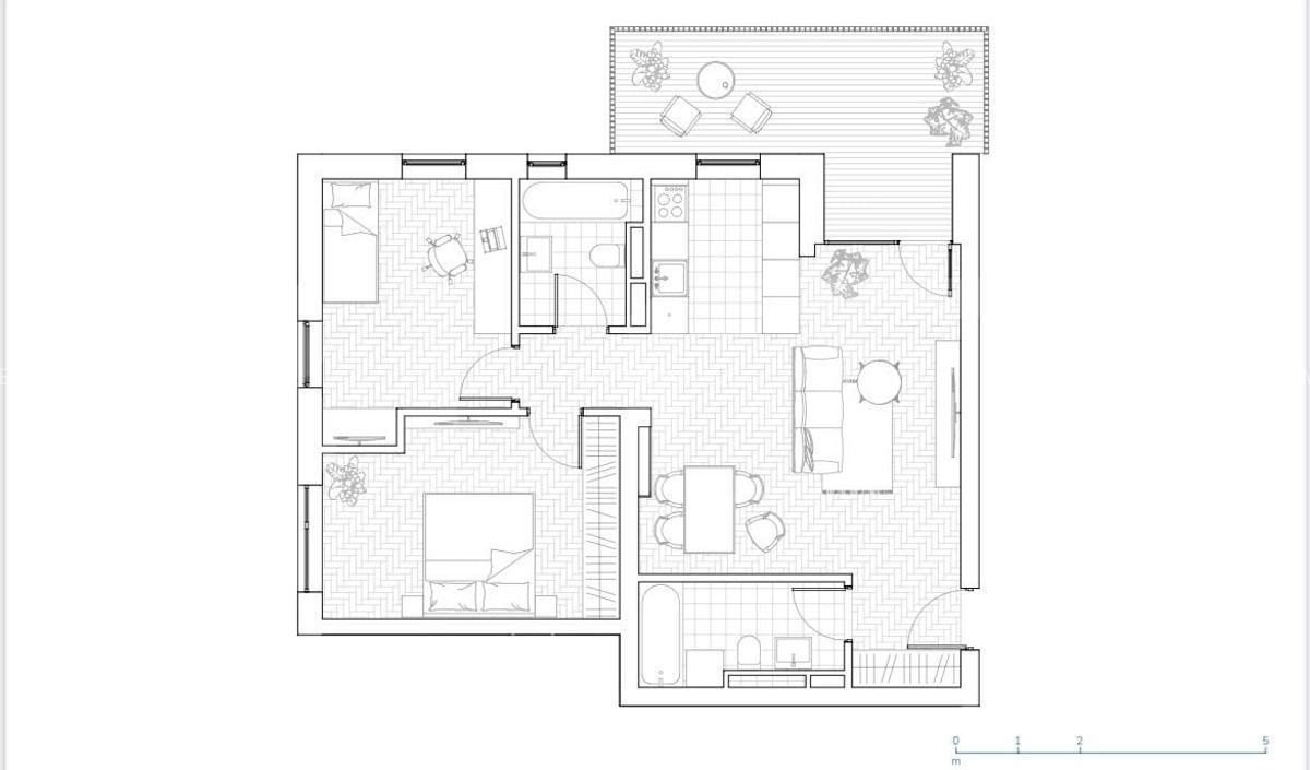 Apartament cu 3 camere 72,35 mp, zona Torontalului - 2