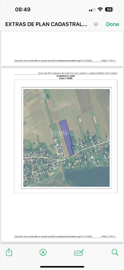 Piscu, Ciolpani, teren intravilan 1000 mp, str. Campului,aproape Muzeu, 29 eur - 1