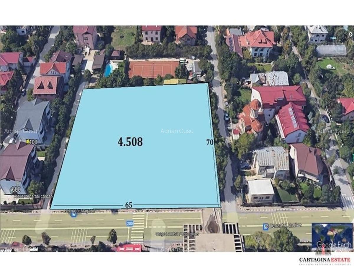 Teren Construcții intravilan de 4508 mp, în Pipera - 1