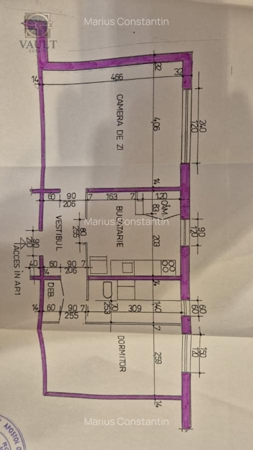 Apartament 2 camere Vacarest-Centrala Proprie - 4