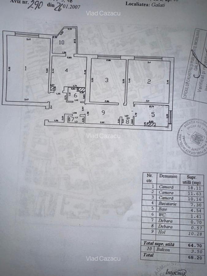 Apartament 3 camere, Piata centrala - 9