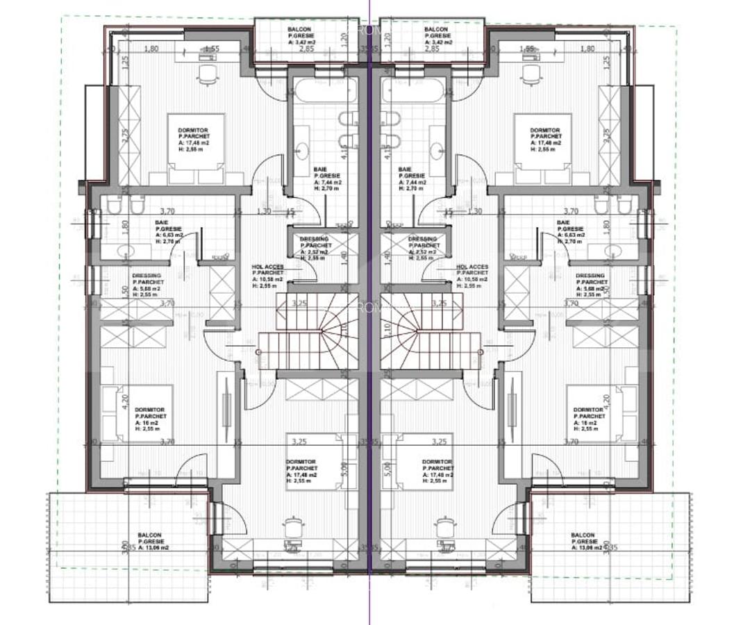 Casa moderna 192 mp, 5 camere, Living, Bucatarie, ansamblu premium - 8
